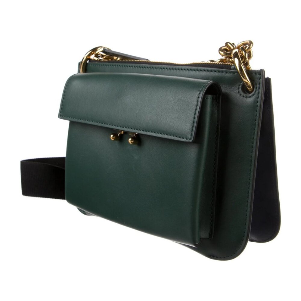 MARNI Blue/Green Two Tone Pocket Crossbody Bag